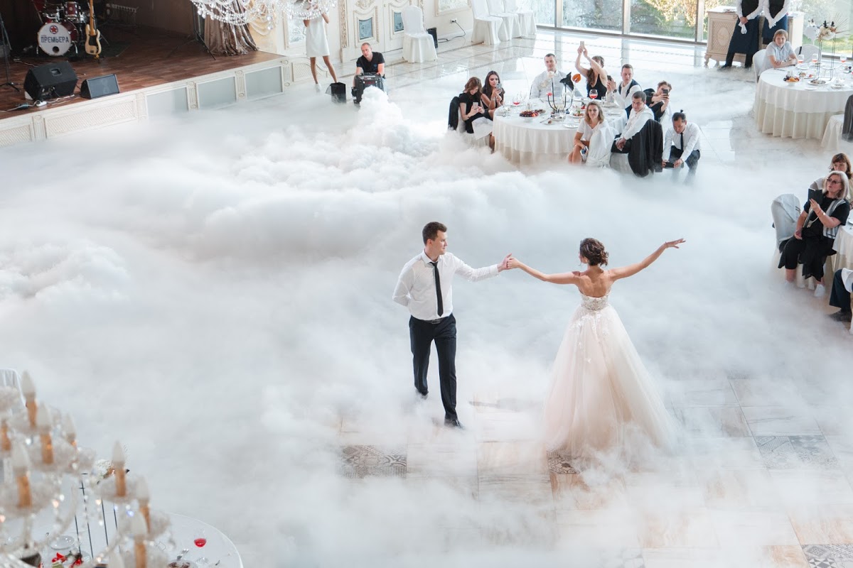 Тяжёлый туман дым на свадьбу в Кирове