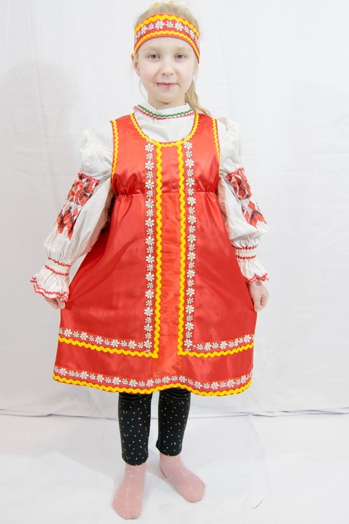 Красный народный костюм г. Киров