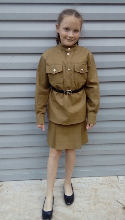 Детский военный костюм на девочку г. Киров