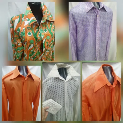 Рубашки ярких расцветок .