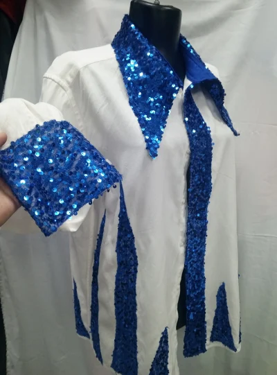 Рубашка мужская с отделкой