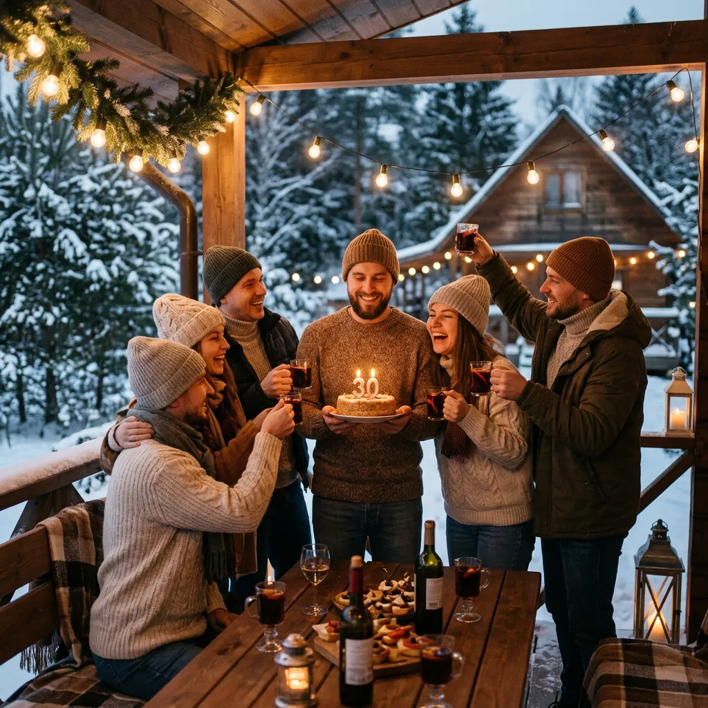 Как отметить взрослый день рождения зимой. Топ 10 идей