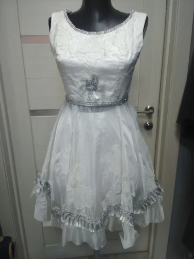 Белое платье,  Снежинка  .Болеро.