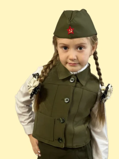Детский военный костюм для девочек
