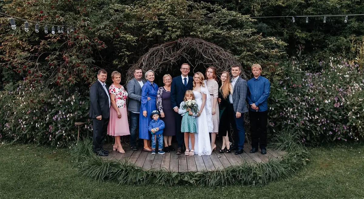 свадьба фото на природе